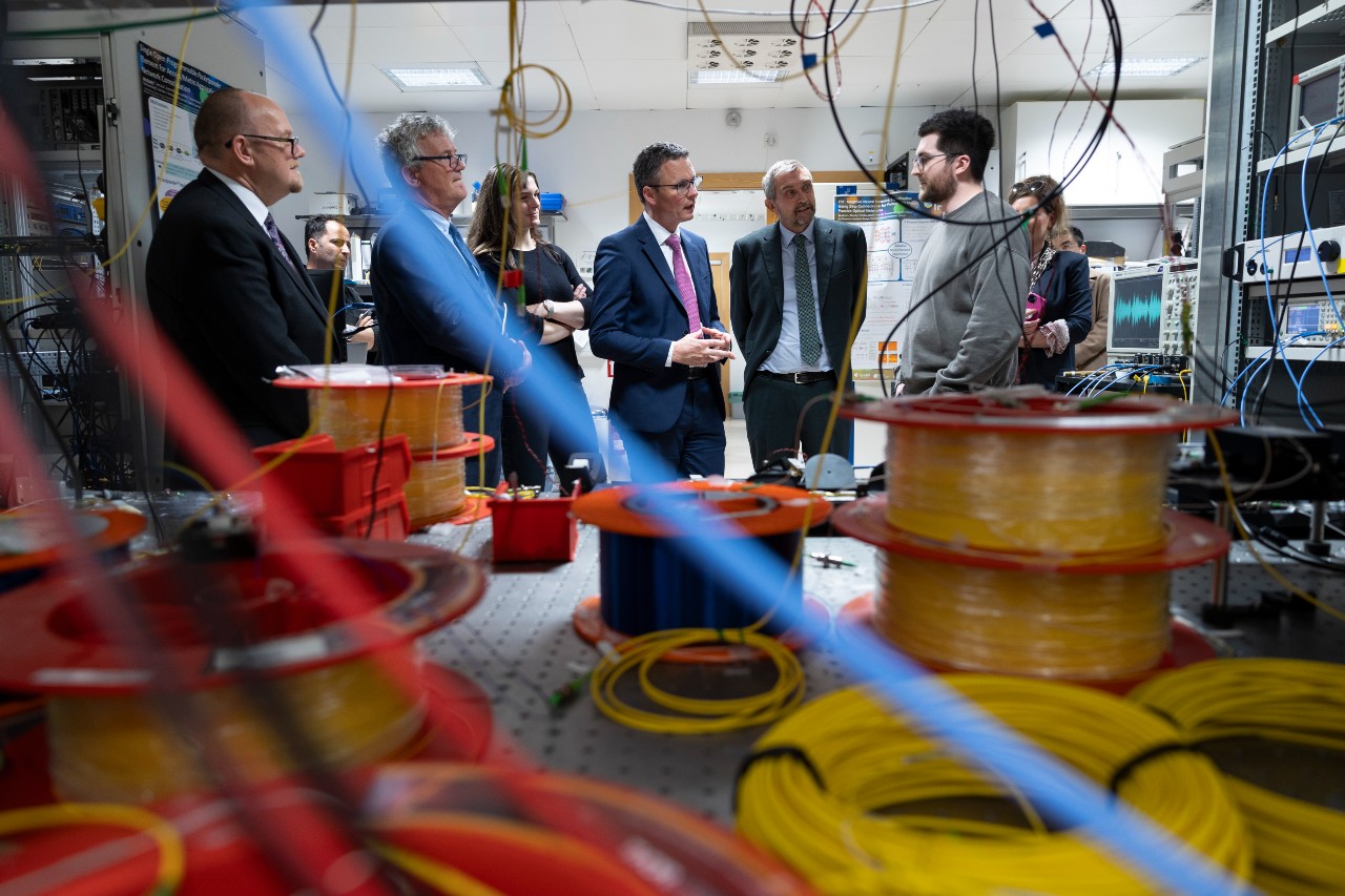 Minister Patrick O’Donovan visit to Tyndall National Institute for Annual Report Launch