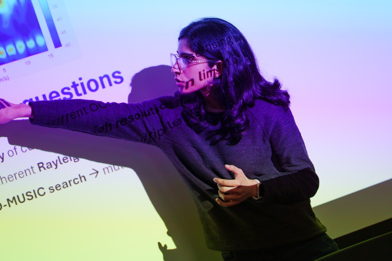 Amna Tiwana, Rising Star presenting at Tyndall’s 2025 Postgraduate Publication of the Year Awards